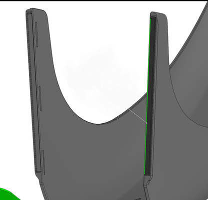 Rubber strips for MK2 Rear Mudhuggers