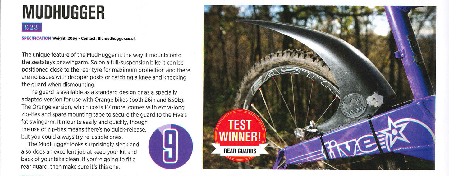 The 'Original' SMALL rear Mudhugger